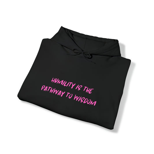 "Humility" Hooded Sweatshirt-- Black/Pink, Grey/Pink